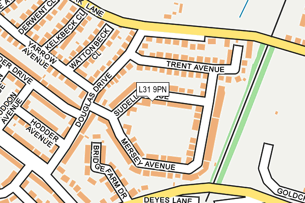 L31 9PN map - OS OpenMap – Local (Ordnance Survey) L31 9PN map - OS OpenMap – Local (Ordnance Survey)