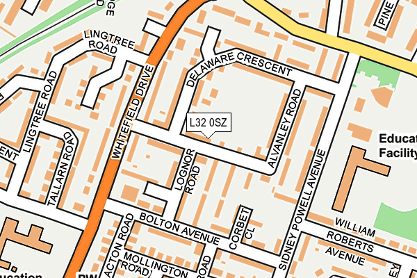 L32 0SZ map - OS OpenMap – Local (Ordnance Survey) L32 0SZ map - OS OpenMap – Local (Ordnance Survey)