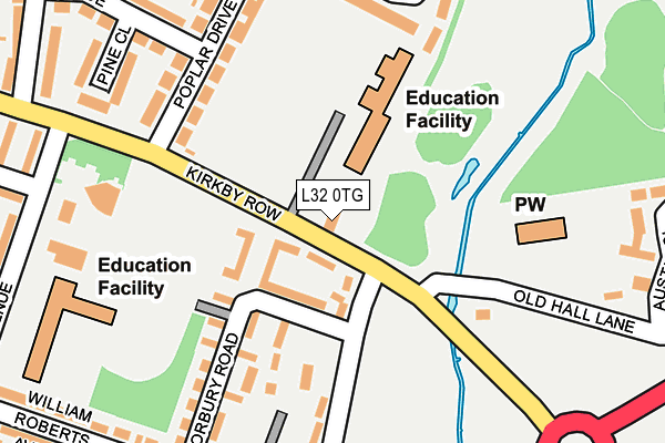 L32 0TG map - OS OpenMap – Local (Ordnance Survey) L32 0TG map - OS OpenMap – Local (Ordnance Survey)