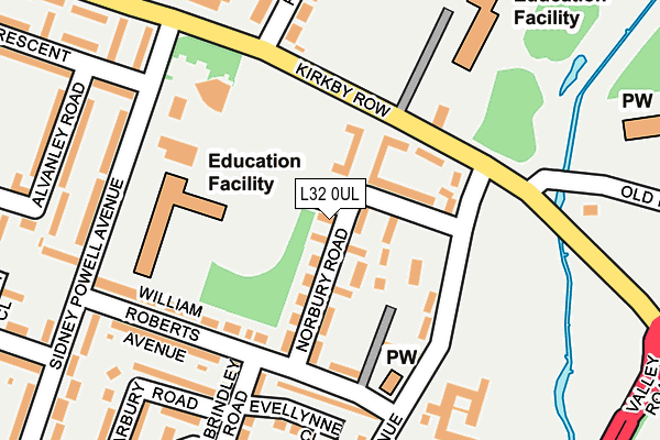 L32 0UL map - OS OpenMap – Local (Ordnance Survey) L32 0UL map - OS OpenMap – Local (Ordnance Survey)
