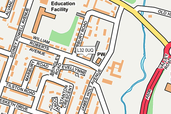 L32 0UQ map - OS OpenMap – Local (Ordnance Survey) L32 0UQ map - OS OpenMap – Local (Ordnance Survey)