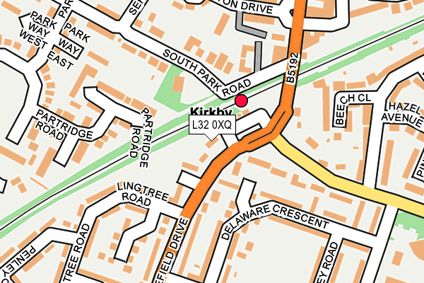 L32 0XQ map - OS OpenMap – Local (Ordnance Survey) L32 0XQ map - OS OpenMap – Local (Ordnance Survey)