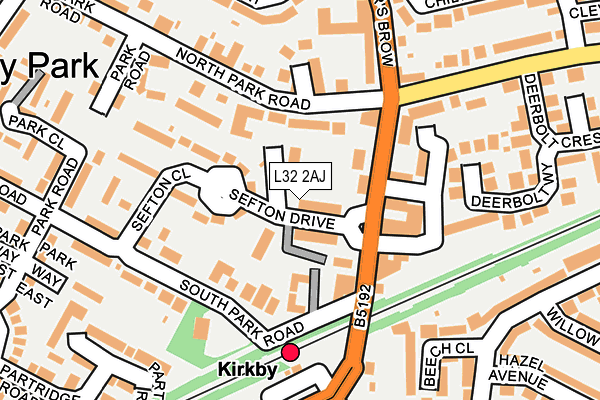 L32 2AJ map - OS OpenMap – Local (Ordnance Survey) L32 2AJ map - OS OpenMap – Local (Ordnance Survey)
