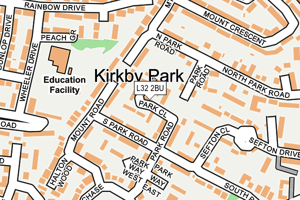 L32 2BU map - OS OpenMap – Local (Ordnance Survey) L32 2BU map - OS OpenMap – Local (Ordnance Survey)