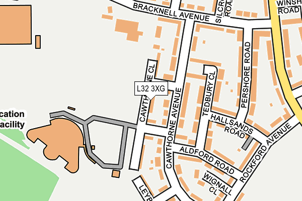 L32 3XG map - OS OpenMap – Local (Ordnance Survey) L32 3XG map - OS OpenMap – Local (Ordnance Survey)