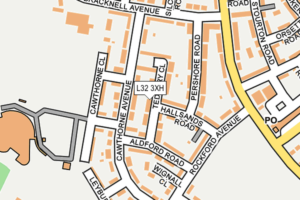 L32 3XH map - OS OpenMap – Local (Ordnance Survey) L32 3XH map - OS OpenMap – Local (Ordnance Survey)