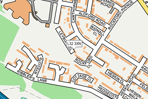 L32 3XN map - OS OpenMap – Local (Ordnance Survey) L32 3XN map - OS OpenMap – Local (Ordnance Survey)