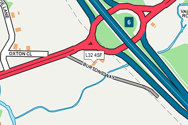L32 4SF map - OS OpenMap – Local (Ordnance Survey) L32 4SF map - OS OpenMap – Local (Ordnance Survey)
