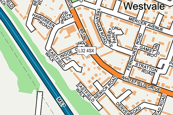 L32 4SX map - OS OpenMap – Local (Ordnance Survey)