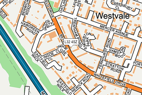 L32 4SZ map - OS OpenMap – Local (Ordnance Survey) L32 4SZ map - OS OpenMap – Local (Ordnance Survey)