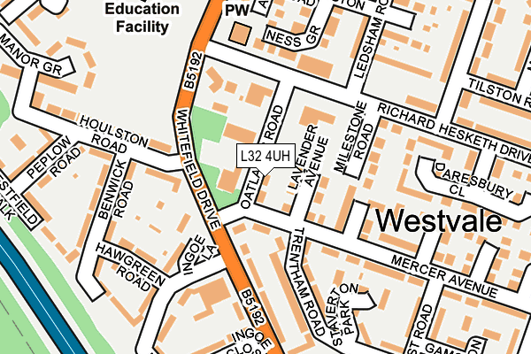 L32 4UH map - OS OpenMap – Local (Ordnance Survey) L32 4UH map - OS OpenMap – Local (Ordnance Survey)