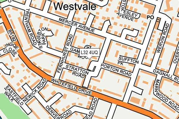 L32 4UQ map - OS OpenMap – Local (Ordnance Survey) L32 4UQ map - OS OpenMap – Local (Ordnance Survey)