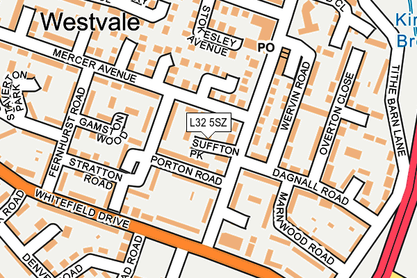 L32 5SZ map - OS OpenMap – Local (Ordnance Survey) L32 5SZ map - OS OpenMap – Local (Ordnance Survey)
