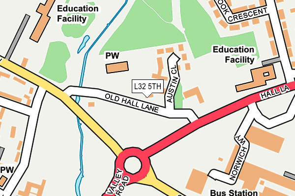 L32 5TH map - OS OpenMap – Local (Ordnance Survey) L32 5TH map - OS OpenMap – Local (Ordnance Survey)