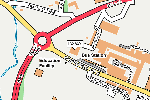L32 8XY map - OS OpenMap – Local (Ordnance Survey) L32 8XY map - OS OpenMap – Local (Ordnance Survey)