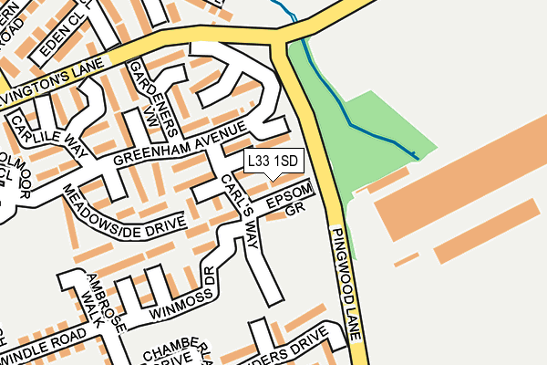 L33 1SD map - OS OpenMap – Local (Ordnance Survey) L33 1SD map - OS OpenMap – Local (Ordnance Survey)