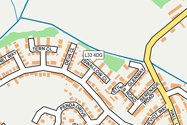 L33 4DG map - OS OpenMap – Local (Ordnance Survey) L33 4DG map - OS OpenMap – Local (Ordnance Survey)