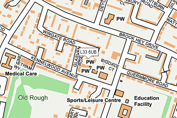 L33 6UB map - OS OpenMap – Local (Ordnance Survey) L33 6UB map - OS OpenMap – Local (Ordnance Survey)