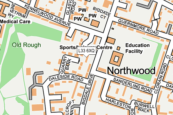 L33 6XQ map - OS OpenMap – Local (Ordnance Survey) L33 6XQ map - OS OpenMap – Local (Ordnance Survey)