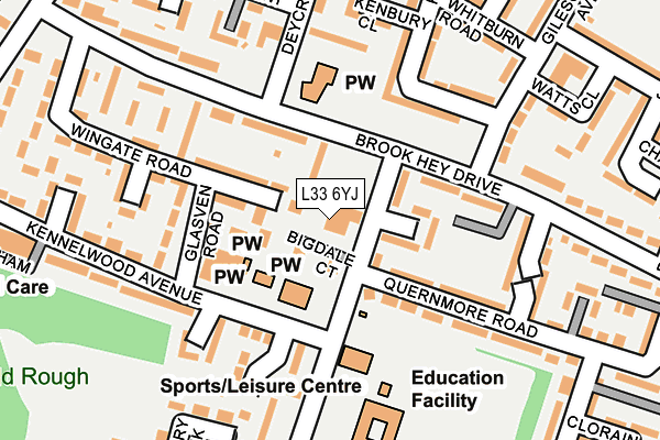 L33 6YJ map - OS OpenMap – Local (Ordnance Survey) L33 6YJ map - OS OpenMap – Local (Ordnance Survey)