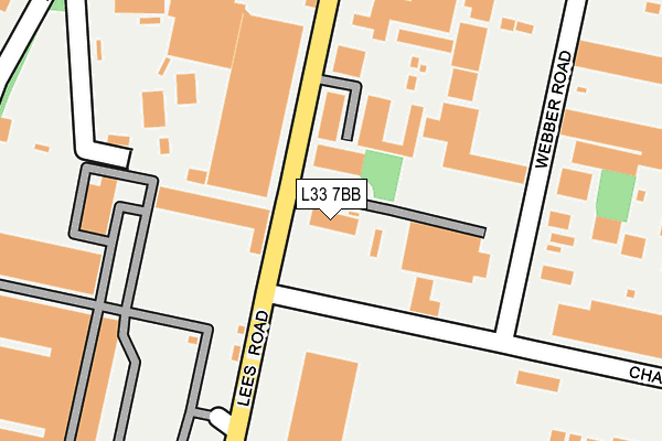 L33 7BB map - OS OpenMap – Local (Ordnance Survey) L33 7BB map - OS OpenMap – Local (Ordnance Survey)