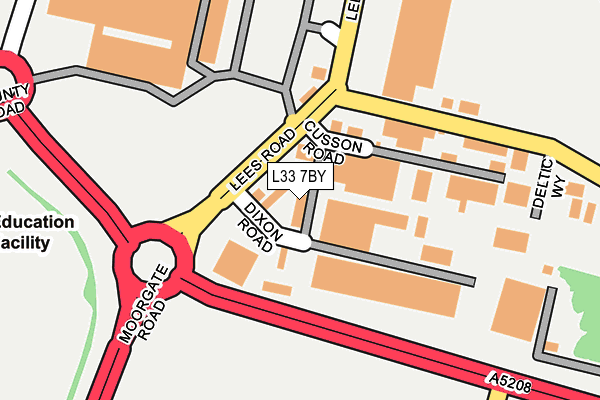 L33 7BY map - OS OpenMap – Local (Ordnance Survey) L33 7BY map - OS OpenMap – Local (Ordnance Survey)