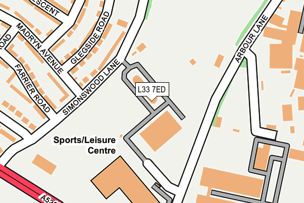 L33 7ED map - OS OpenMap – Local (Ordnance Survey) L33 7ED map - OS OpenMap – Local (Ordnance Survey)