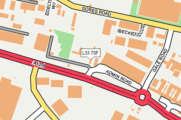 L33 7SF map - OS OpenMap – Local (Ordnance Survey) L33 7SF map - OS OpenMap – Local (Ordnance Survey)