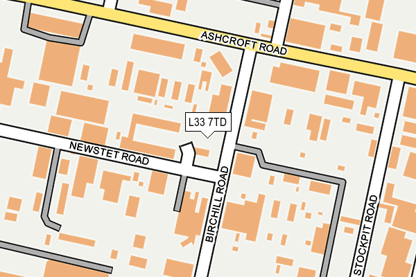 L33 7TD map - OS OpenMap – Local (Ordnance Survey) L33 7TD map - OS OpenMap – Local (Ordnance Survey)