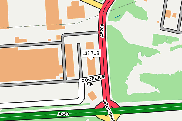 L33 7UB map - OS OpenMap – Local (Ordnance Survey) L33 7UB map - OS OpenMap – Local (Ordnance Survey)