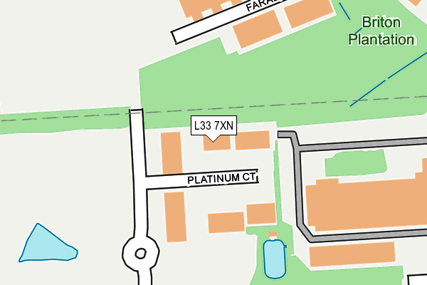 L33 7XN map - OS OpenMap – Local (Ordnance Survey) L33 7XN map - OS OpenMap – Local (Ordnance Survey)