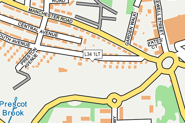 L34 1LT map - OS OpenMap – Local (Ordnance Survey) L34 1LT map - OS OpenMap – Local (Ordnance Survey)