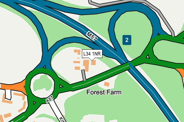 L34 1NR map - OS OpenMap – Local (Ordnance Survey) L34 1NR map - OS OpenMap – Local (Ordnance Survey)