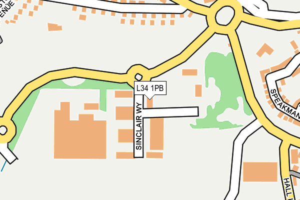 L34 1PB map - OS OpenMap – Local (Ordnance Survey) L34 1PB map - OS OpenMap – Local (Ordnance Survey)