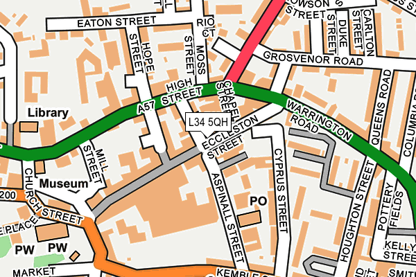 L34 5QH map - OS OpenMap – Local (Ordnance Survey) L34 5QH map - OS OpenMap – Local (Ordnance Survey)