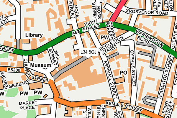 L34 5QJ map - OS OpenMap – Local (Ordnance Survey) L34 5QJ map - OS OpenMap – Local (Ordnance Survey)