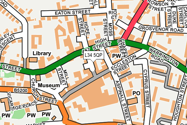 L34 5QP map - OS OpenMap – Local (Ordnance Survey) L34 5QP map - OS OpenMap – Local (Ordnance Survey)