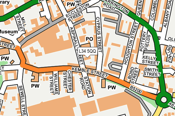 L34 5QQ map - OS OpenMap – Local (Ordnance Survey) L34 5QQ map - OS OpenMap – Local (Ordnance Survey)