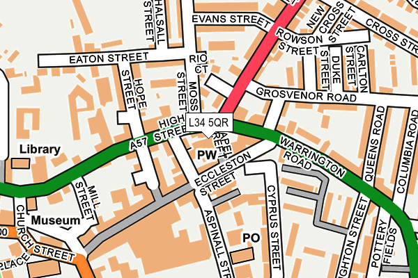 L34 5QR map - OS OpenMap – Local (Ordnance Survey) L34 5QR map - OS OpenMap – Local (Ordnance Survey)