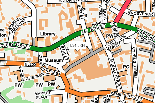L34 5RH map - OS OpenMap – Local (Ordnance Survey) L34 5RH map - OS OpenMap – Local (Ordnance Survey)