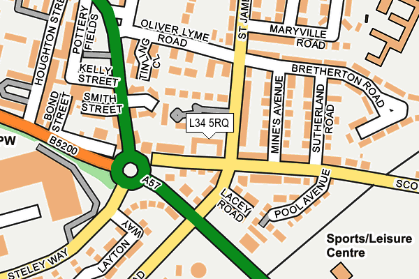 L34 5RQ map - OS OpenMap – Local (Ordnance Survey) L34 5RQ map - OS OpenMap – Local (Ordnance Survey)