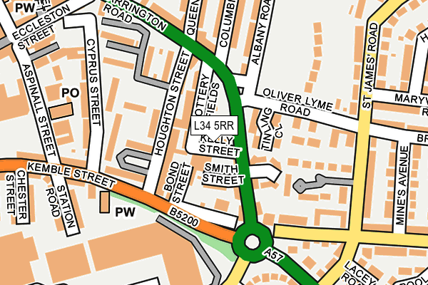 L34 5RR map - OS OpenMap – Local (Ordnance Survey) L34 5RR map - OS OpenMap – Local (Ordnance Survey)