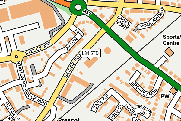 L34 5TD map - OS OpenMap – Local (Ordnance Survey) L34 5TD map - OS OpenMap – Local (Ordnance Survey)