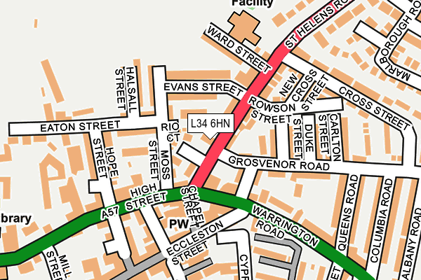 L34 6HN map - OS OpenMap – Local (Ordnance Survey) L34 6HN map - OS OpenMap – Local (Ordnance Survey)