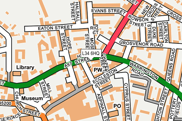 L34 6HQ map - OS OpenMap – Local (Ordnance Survey) L34 6HQ map - OS OpenMap – Local (Ordnance Survey)