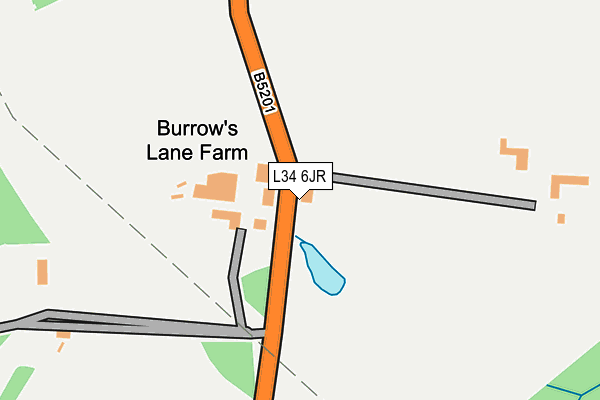 L34 6JR map - OS OpenMap – Local (Ordnance Survey) L34 6JR map - OS OpenMap – Local (Ordnance Survey)