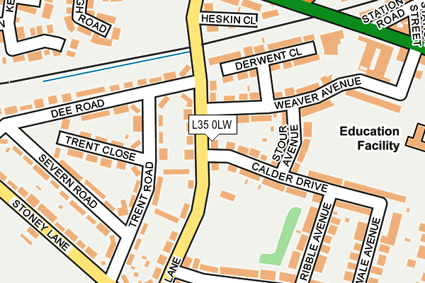 L35 0LW map - OS OpenMap – Local (Ordnance Survey) L35 0LW map - OS OpenMap – Local (Ordnance Survey)