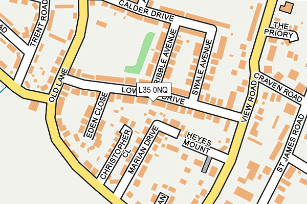 L35 0NQ map - OS OpenMap – Local (Ordnance Survey) L35 0NQ map - OS OpenMap – Local (Ordnance Survey)