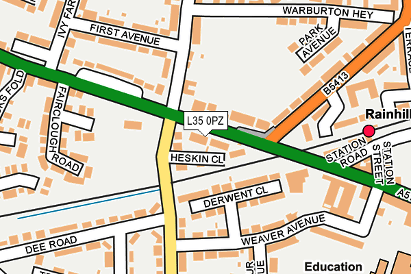 L35 0PZ map - OS OpenMap – Local (Ordnance Survey) L35 0PZ map - OS OpenMap – Local (Ordnance Survey)