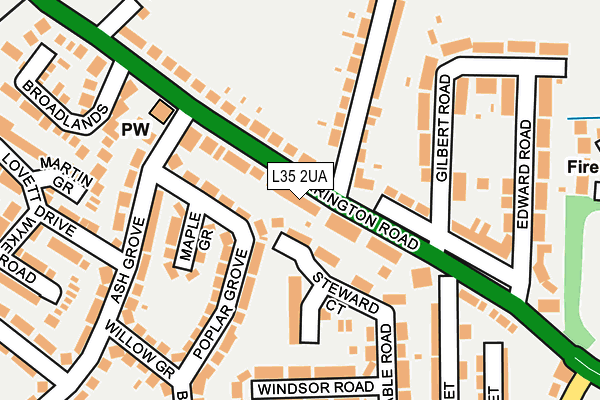 L35 2UA map - OS OpenMap – Local (Ordnance Survey) L35 2UA map - OS OpenMap – Local (Ordnance Survey)